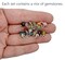 Mixed Gemstone Charms, 20 pieces, Tiny 4mm Faceted Stone Bead Dangles, Adorabilities